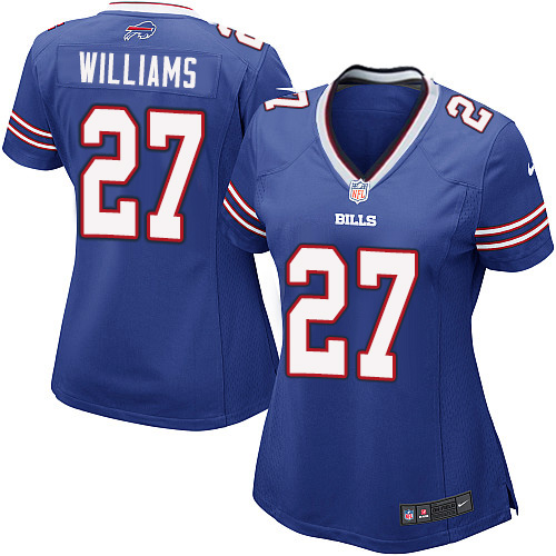 Women's Game Duke Williams Nike Jersey Royal Blue Home - #27 NFL Buffalo Bills
